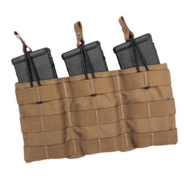 TacShield Triple Speed Load Rifle Magazine Pouch Coyote Tan - Precision Shot Firearms