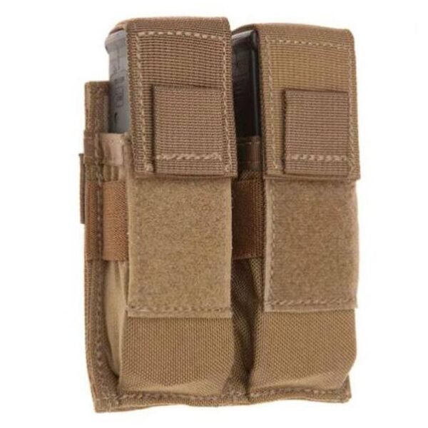 TacShield RZR Molle Double Universal Pistol Magazine Pouch Coyote - Precision Shot Firearms