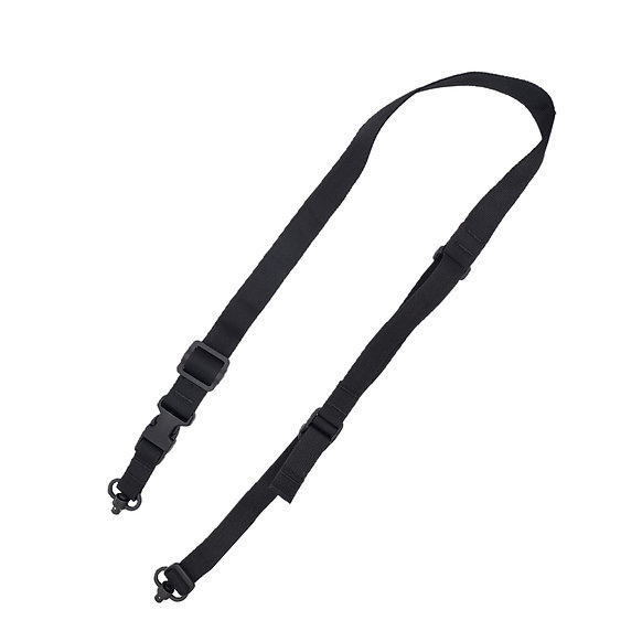 TacShield Warrior 2n1 Sling Padded Web Quick Adjuster QD Push Button Swivel Black - Precision Shot Firearms
