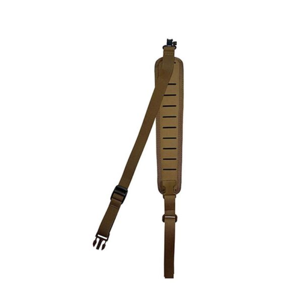 TacShield PRS Hands Free Rifle Sling with Stud QD Swivels Coyote - Precision Shot Firearms