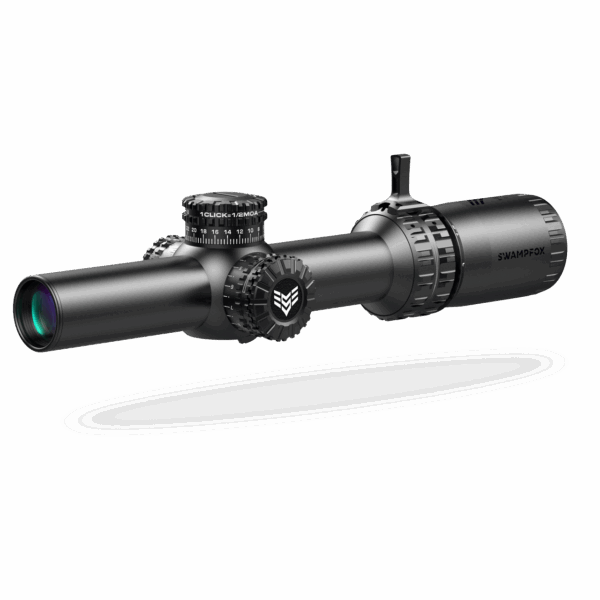Swampfox Arrowhead LPVO Series Rifle Scope 1-6x24 30mm SFP Guerilla Dot MOA IR Black - Precision Shot Firearms
