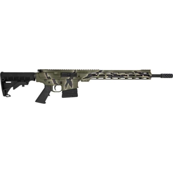 GLFA AR10 Rifle .308 Win 10rd Magazine 18" Barrel Pursuit Green Camo Cerakote - Precision Shot Firearms