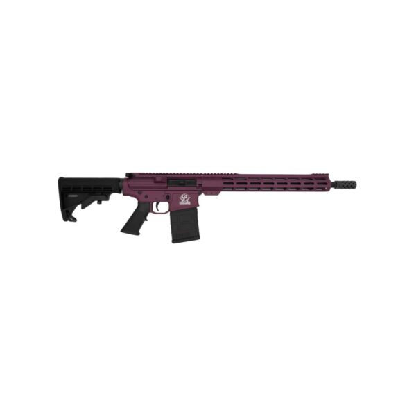 GLFA AR-15 Rifle .308 Win 10rd Magazine 16" Stainless Barrel 15" MLOK Rail Black Cherry Finish - Precision Shot Firearms