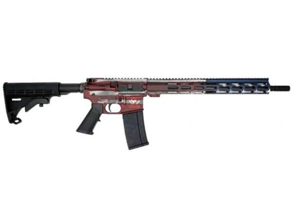 GLFA AR-15 Rifle .223 Wylde 30rd Magazine 16" Barrel Barrel Worn American Flag Frame - Precision Shot Firearms