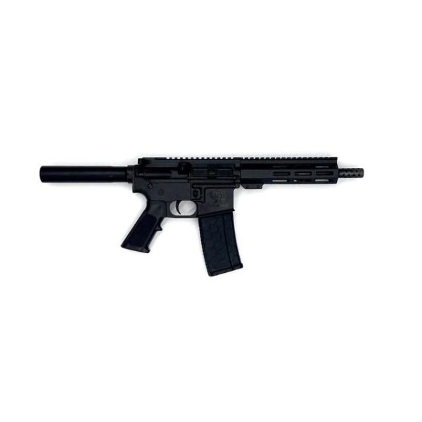 Great Lakes AR-15 Pistol .223 Wylde 30rd Magazine 7.5" Nitride Barrel Black Finish - Precision Shot Firearms