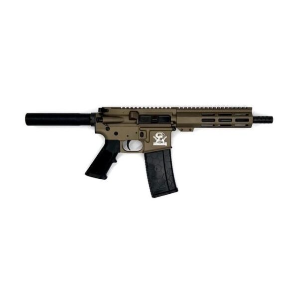 Great Lakes AR-15 Pistol .223 Wylde 30rd Magazine 7.5" Nitride Barrel Bronze Finish - Precision Shot Firearms