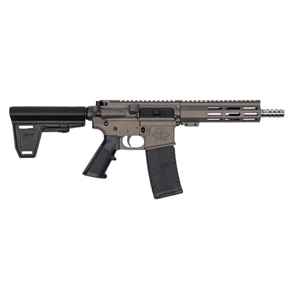 GLFA 223 Wylde Braced Pistol .223 Wylde 30rd Magazine 7.5" Stainless Steel Barrel Tungsten Finish - Precision Shot Firearms