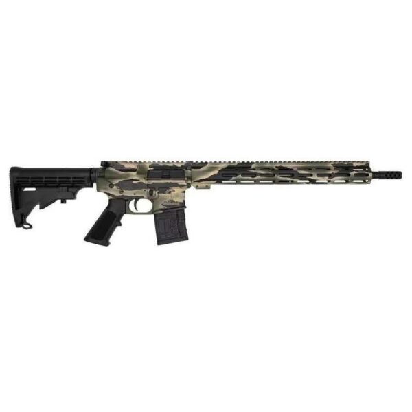 GLFA .223 Wylde Rifle .223 Wylde 30rd Magazine 16" Threaded Barrel Green Camo with 15.25" Handguard - Precision Shot Firearms