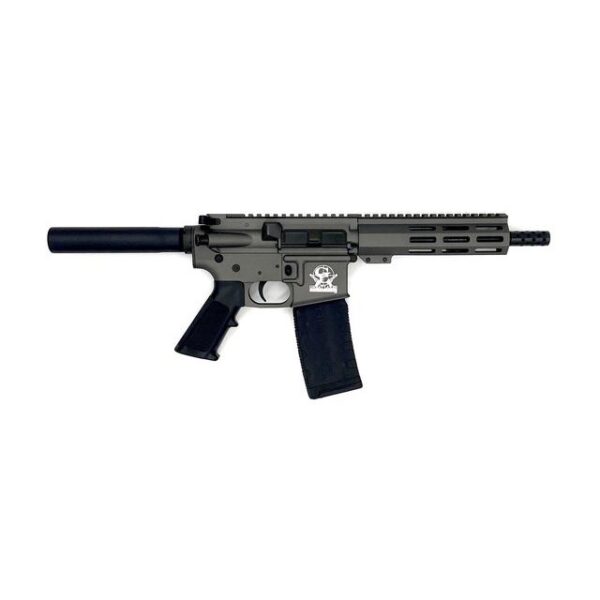 Great Lakes AR-15 Pistol .223 Wylde 30rd Magazine 7.5" Nitride Barrel Tungsten Finish - Precision Shot Firearms