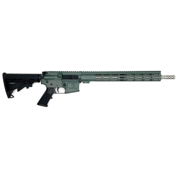 GLFA .223 Wylde Rifle .223 Wylde 30rd Magazine 16" 1/2x28 Threaded Barrel Charcoal Green Stainless Steel - Precision Shot Firearms