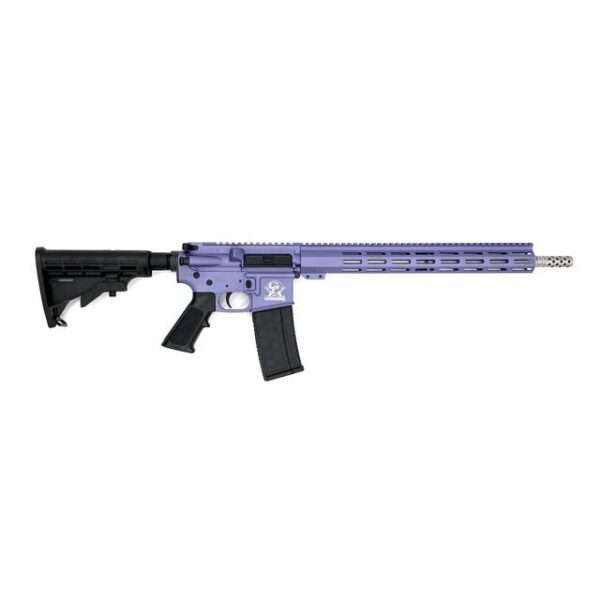 GLFA AR-15 Rifle .223 Wylde 30rd Magazine 16" Stainless Steel Barrel Wild Orchid Frame - Precision Shot Firearms