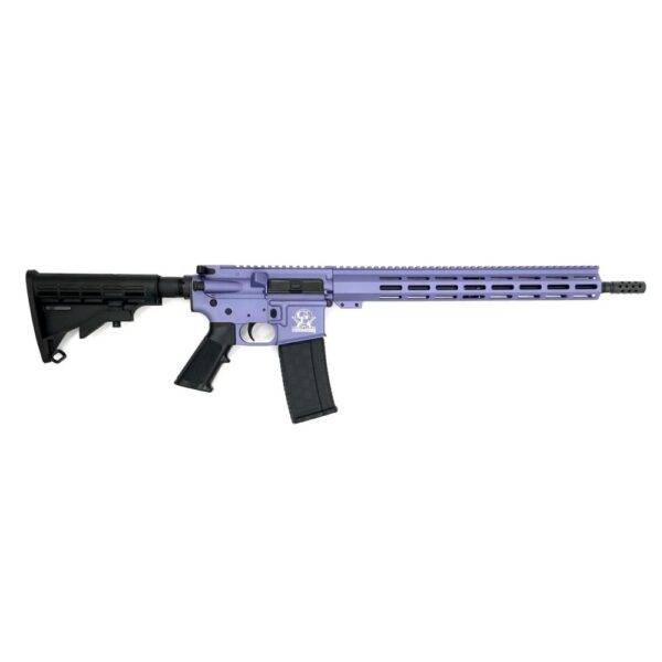 GLFA AR-15 Rifle .223 Wylde 10rd Magazine 16" Threaded Barrel Wild Orchid with 15.25" Handguard CA Compliant - Precision Shot Firearms