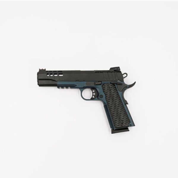 GLFA 1911 Handgun .45 ACP 8rd Magazines (2) 5" Barrel Black Slide Blue Titanium - Precision Shot Firearms