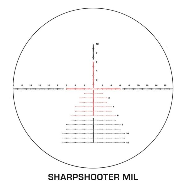 Swampfox Patriot Precision Series 6-24x50 Rifle Scope FFP Sharpshooter Grid MIL Reticle Black - Precision Shot Firearms