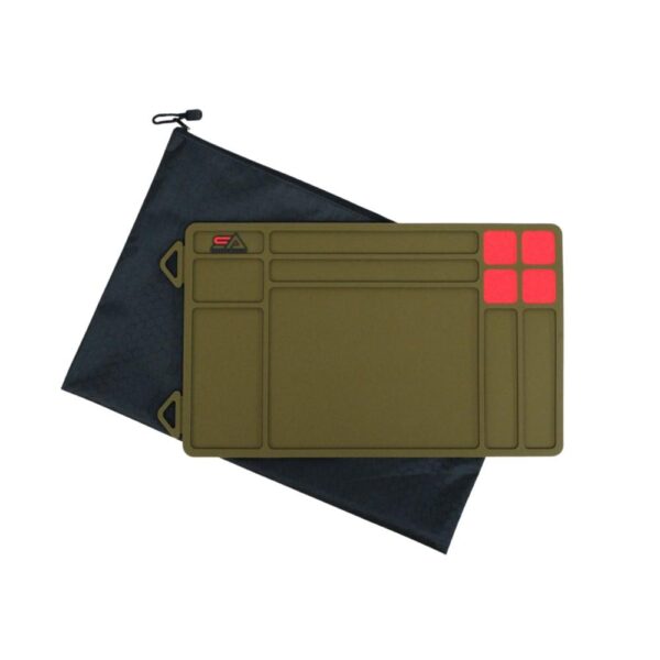 Sylvan Arms Handgun Maintenance Mat Rubberized OD Green - Precision Shot Firearms