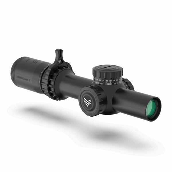 Swampfox Tomahawk II Rifle Scope 1-6x24 30mm SFP BDC Red Illum. Black - Precision Shot Firearms