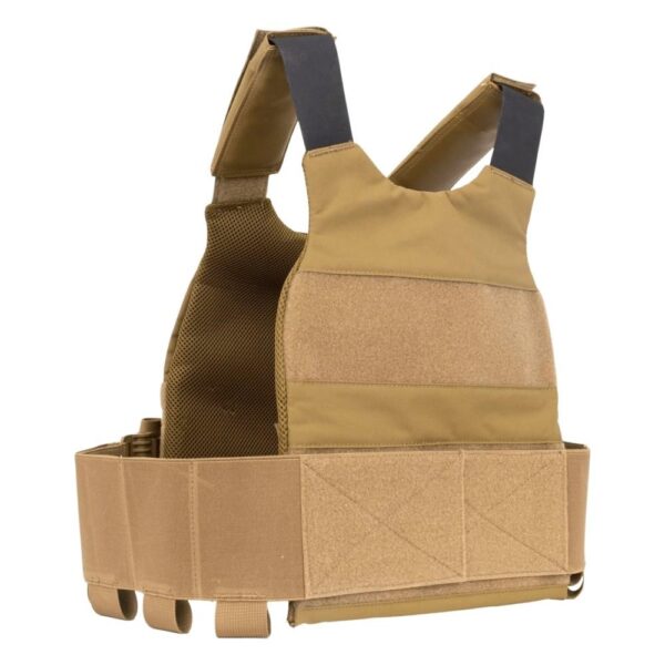Guard Dog Trakr Plate Carrier FDE with Front Placard - Precision Shot Firearms