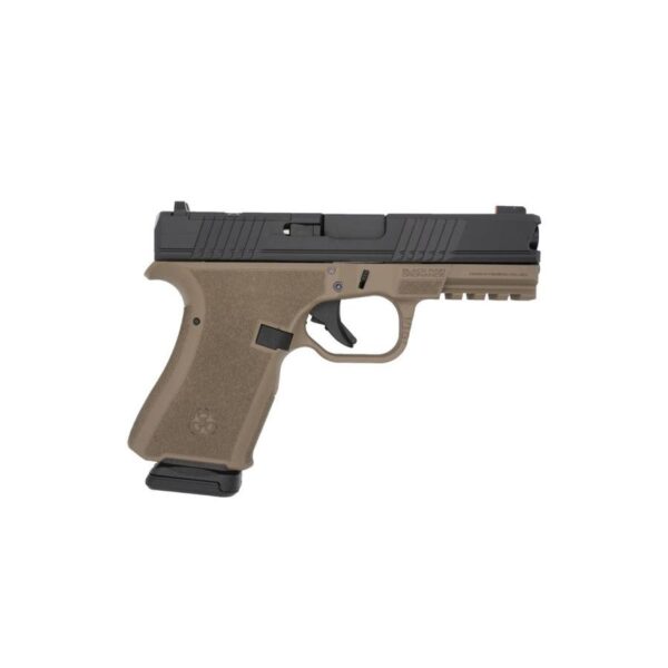 Black Rain Frontline Handgun 9mm Luger 15rd Magazine 3.75" Barrel FDE/Black Finish Optic Ready - Precision Shot Firearms