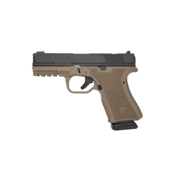 Black Rain Frontline Handgun 9mm Luger 15rd Magazine 3.75" Barrel FDE/Black Finish Optic Ready - Precision Shot Firearms