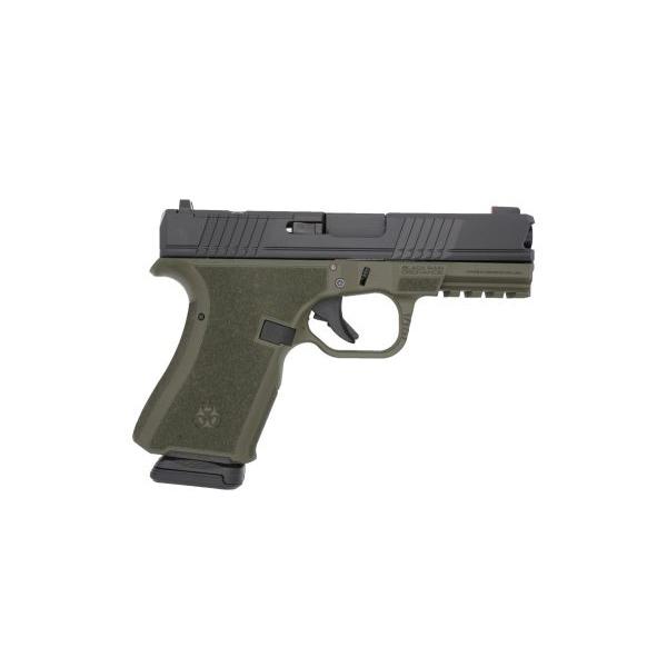 Black Rain Frontline Handgun 9mm Luger 15rd Magazine 3.75" Barrel OD Green/Black Slide Finish Optic Ready - Precision Shot Firearms