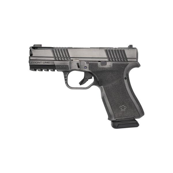 Black Rain Ordnance Frontline+ Handgun 9mm Luger 15rd Magazine 3.75" Barrel Gun Metal Grey Battleworn - Precision Shot Firearms