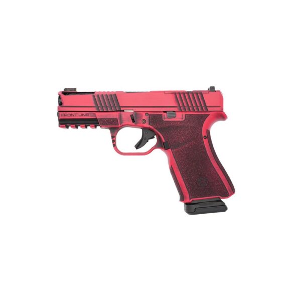 Black Rain Ordnance Frontline+ Handgun 9mm Luger 15rd Magazine 3.75" Barrel Firehouse Red Battleworn - Precision Shot Firearms