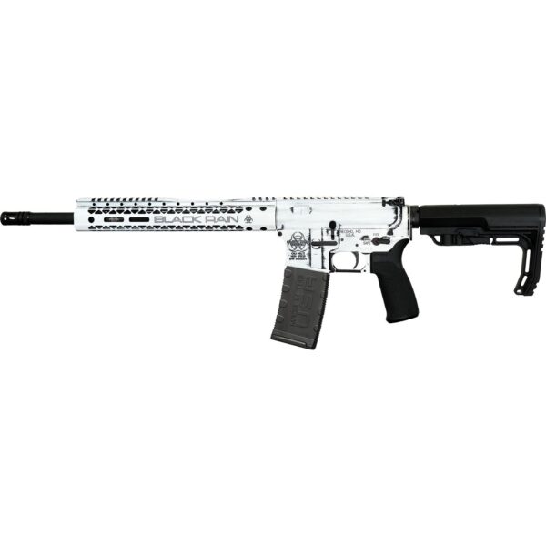 Black Rain Ordnance Spec+ Fusion Rifle 5.56mm 30rd Magazine 16" Barrel White Battleworn Finish - Precision Shot Firearms