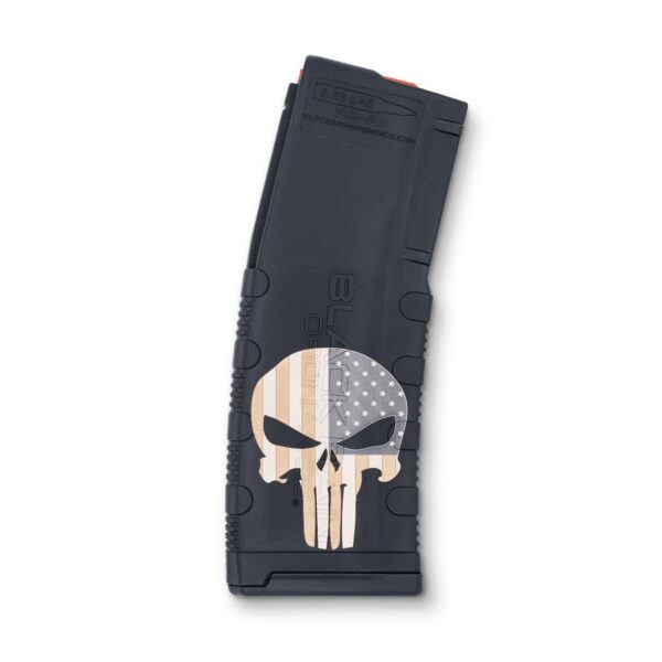 Black Rain Ordnance Punisher with Flag AR Magazine 5.56x45 30/rd - Precision Shot Firearms