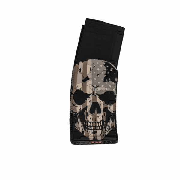 Black Rain Ordnance Skull with Flag AR Magazine 5.56x45 30/rd - Precision Shot Firearms