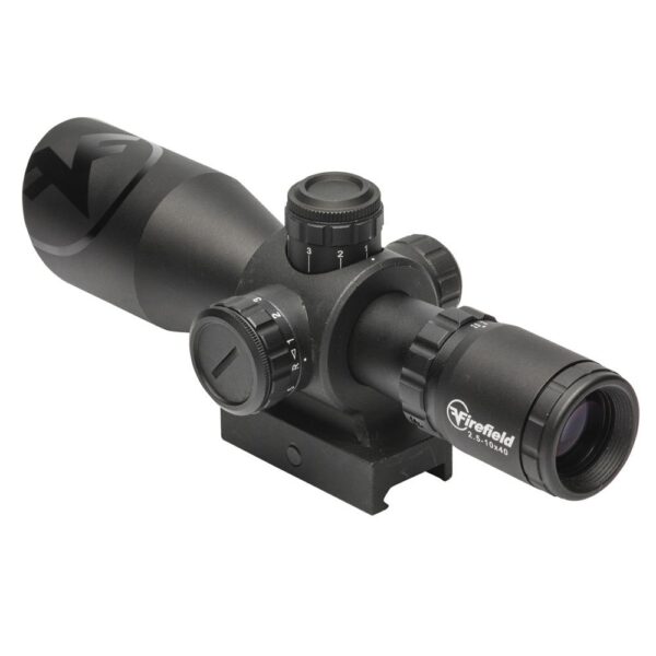 Firefield Barrage Rifle Scope - 2.5-10x40mm Illuminated Mil-Dot Reticle Black Matte - Precision Shot Firearms
