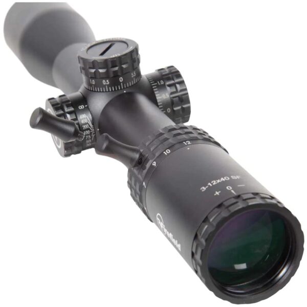 Firefield RapidStrike Rifle Scope 3-12x40 30mm SFP Mil Hash Non Illum. Black - Precision Shot Firearms