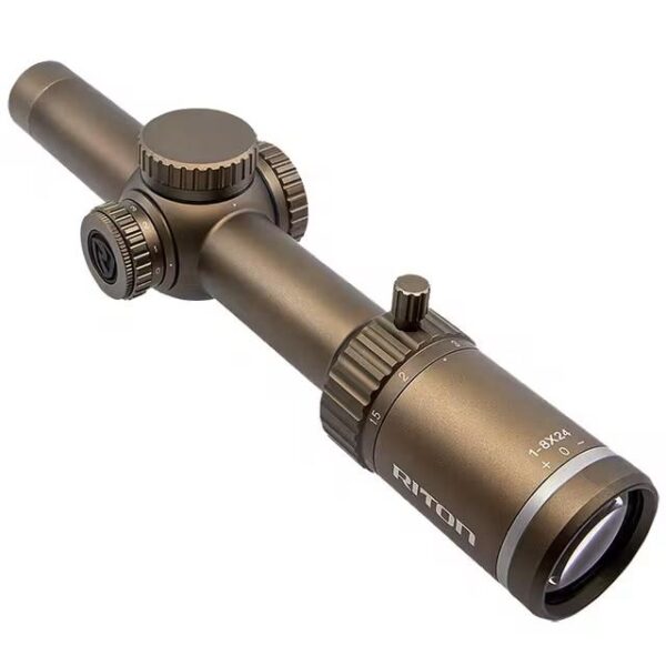 REFURBISHED Riton X3 Series Tactix Rifle Scope 1-8x24IR 30mm SFP OT Illum Flat Dark Earth - Precision Shot Firearms