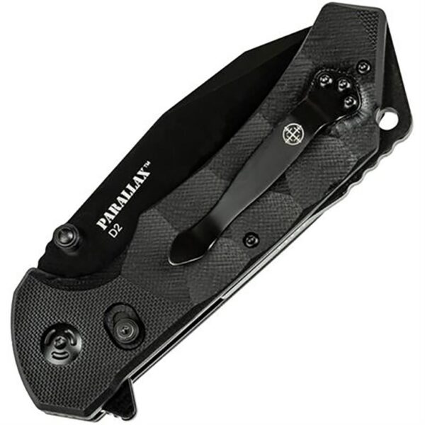 Master Cutlery Elite Tactical Parallax Manual Folding Knife 3 1/2" Blade Black - Precision Shot Firearms
