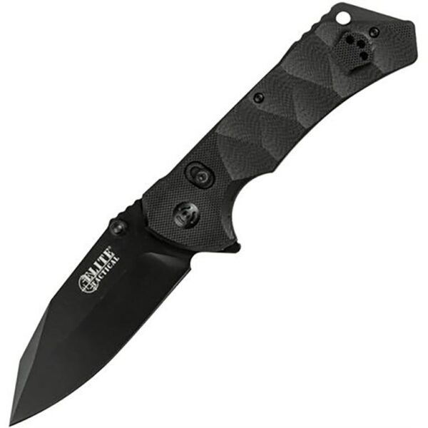 Master Cutlery Elite Tactical Parallax Manual Folding Knife 3 1/2" Blade Black - Precision Shot Firearms