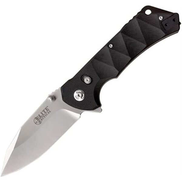 Master Cutlery Elite Tactical Parallax Folding Knife 3 1/2" Blade Black - Precision Shot Firearms