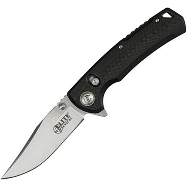Master Cutlery Elite Tactical Chaser Folding Knife 3 1/2" Blade Black - Precision Shot Firearms