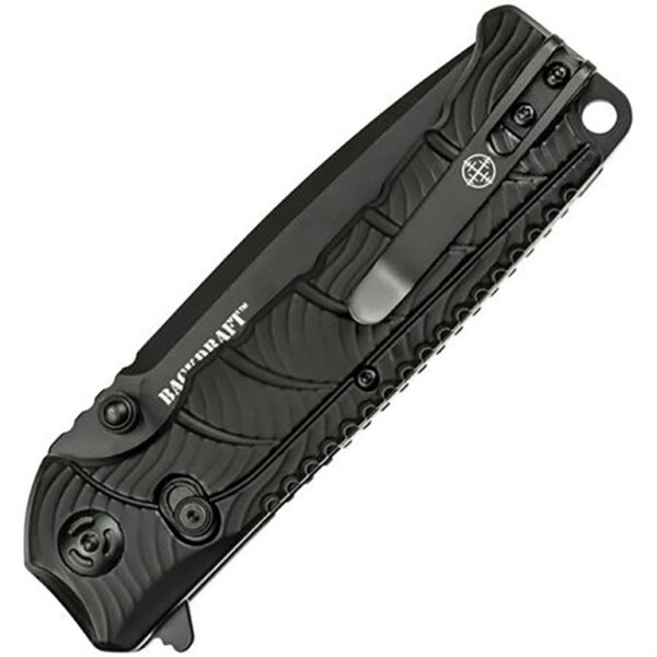 Master Cutlery Elite Tactical Backdraft Folding Knife 3 1/2" Blade Black - Precision Shot Firearms
