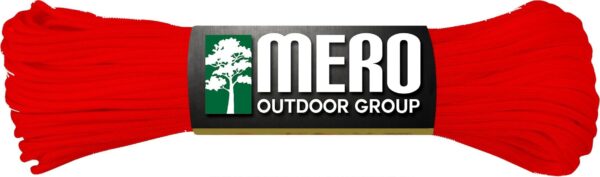 Mero 550 Paracord - 100' 550 lb Red Imperial - Precision Shot Firearms