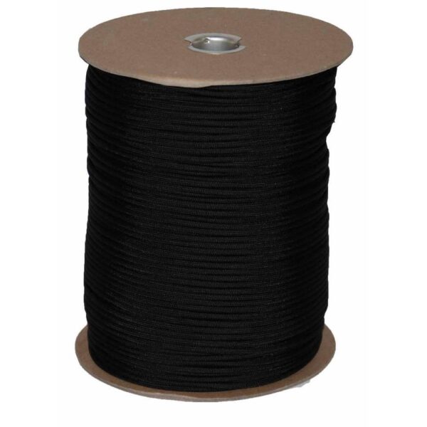 Mero 550 Paracord - 1000' Spool 550 lb Black - Precision Shot Firearms