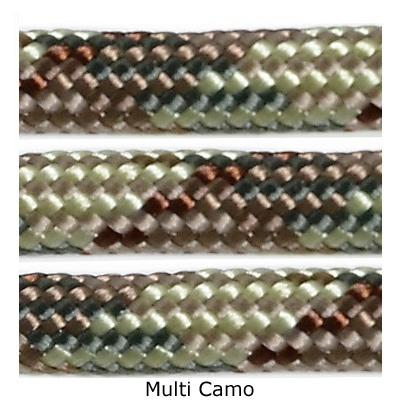 E.L. Wood Multi Camo 550 Fish & Fire Paracord 100' - Precision Shot Firearms