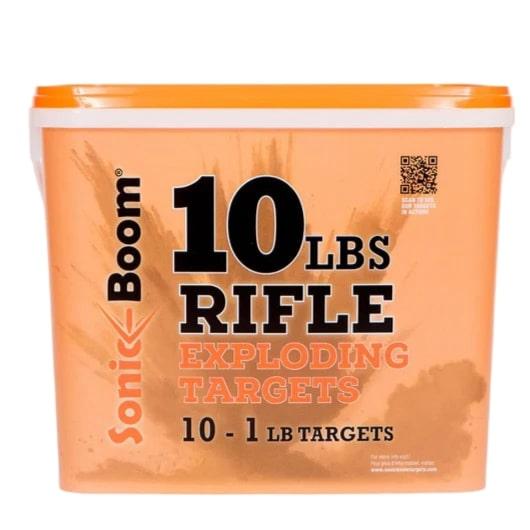 Sonic Boom 1 lb Exploding Rifle Targets 10/ct Bucket - Precision Shot Firearms