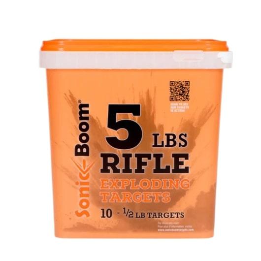 Sonic Boom 1/2 lb Exploding Rifle Targets 10/ct Bucket - Precision Shot Firearms