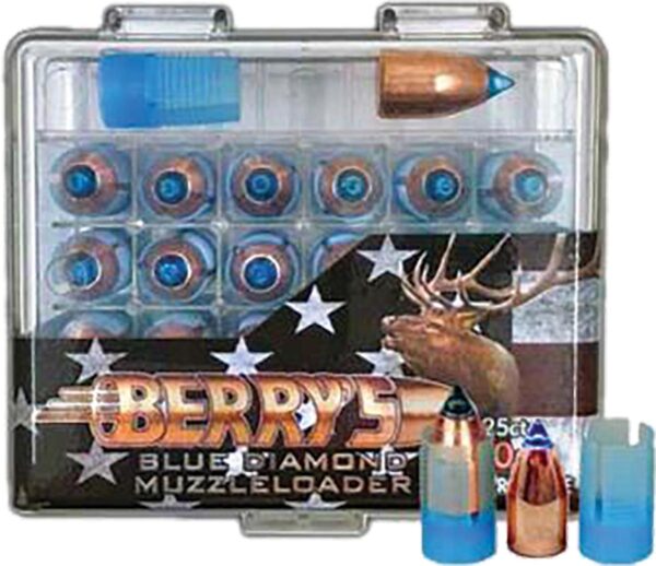 Berry's Blue Diamond .50 Cal. Muzzleloader Bullets with Sabots 250 gr 25/ct - Precision Shot Firearms