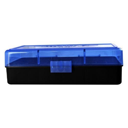 Berry's Mfg 50rd Ammo Box - 454 - 50 A.E. Blue w/Black Bottom - Precision Shot Firearms