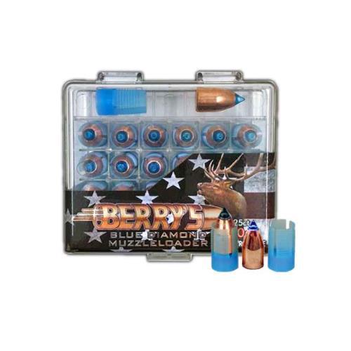 Berry's Blue Diamond .50 Cal. Muzzleloader Bullets with Sabots 275 gr 25/ct - Precision Shot Firearms