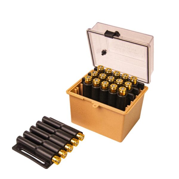 Berry's Mfg Safari Ammo Box 20rd Large Rifle Clear/Tan - Precision Shot Firearms
