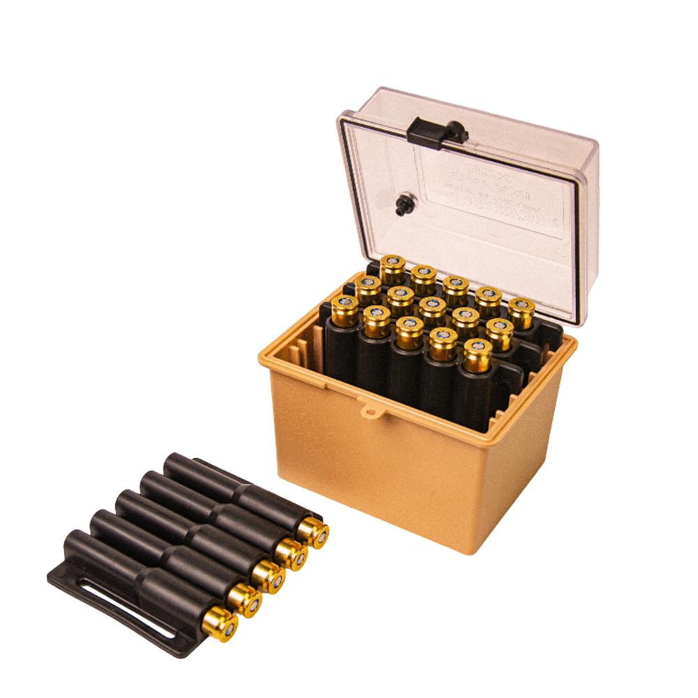 Berry's Mfg Safari Ammo Box 20rd Large Rifle Clear/Tan - Precision Shot Firearms