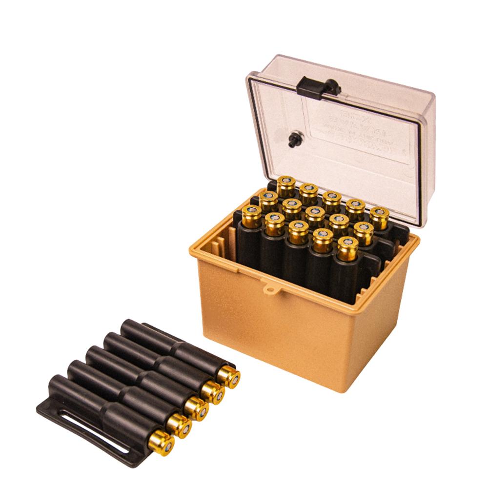 Berry's Mfg Safari Ammo Box 20rd Small Magnum Clear/Tan - Precision Shot Firearms