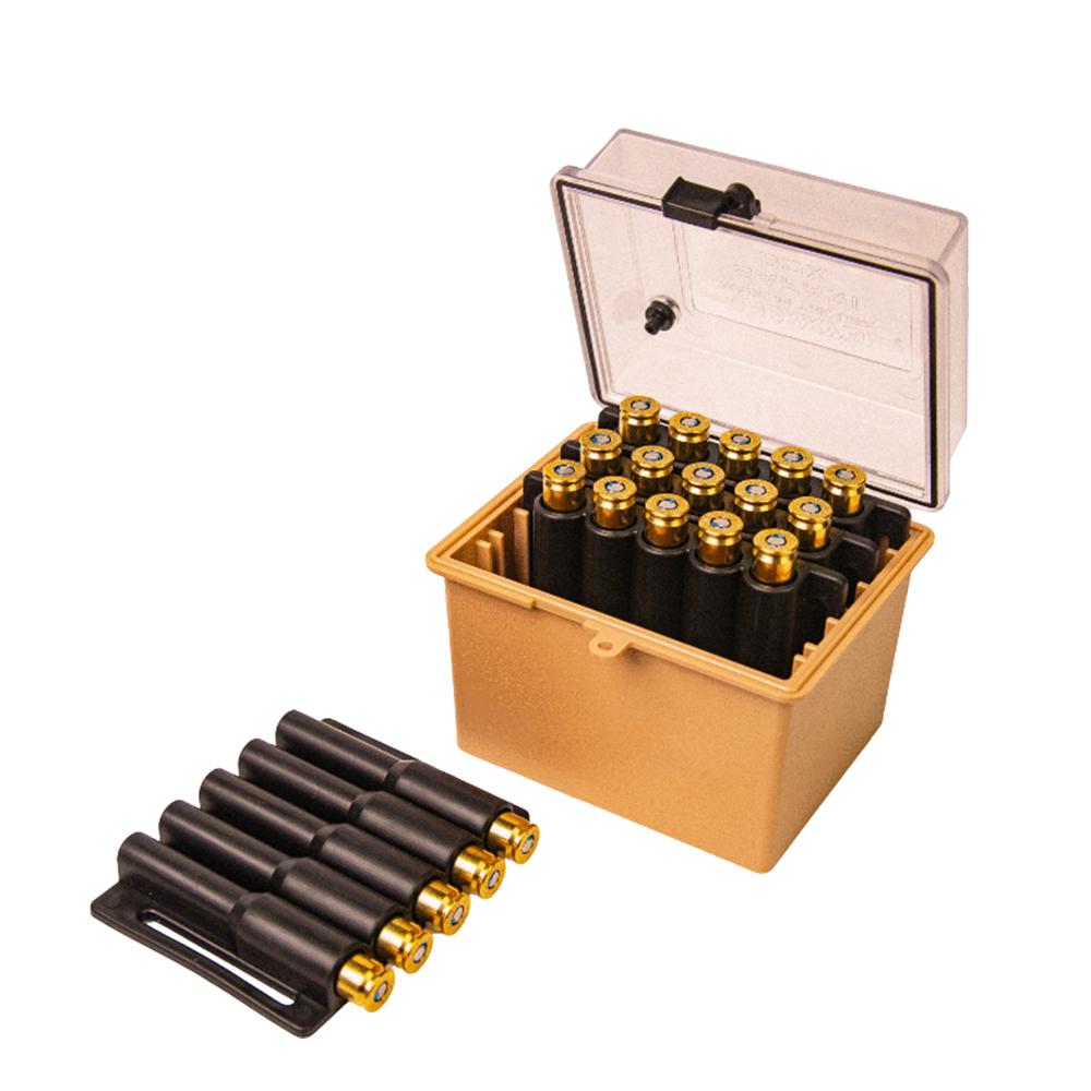 Berry's Mfg Safari Ammo Box 20rd Large Magnum Clear/Tan - Precision Shot Firearms