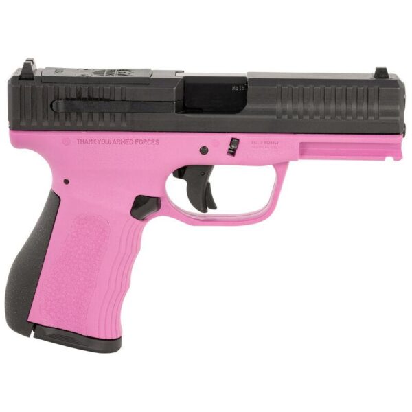 FMK Mach 9 Handgun 9mm Luger 10rd Magazine(1) 4" Barrel Optic Ready Pink Frame - Precision Shot Firearms